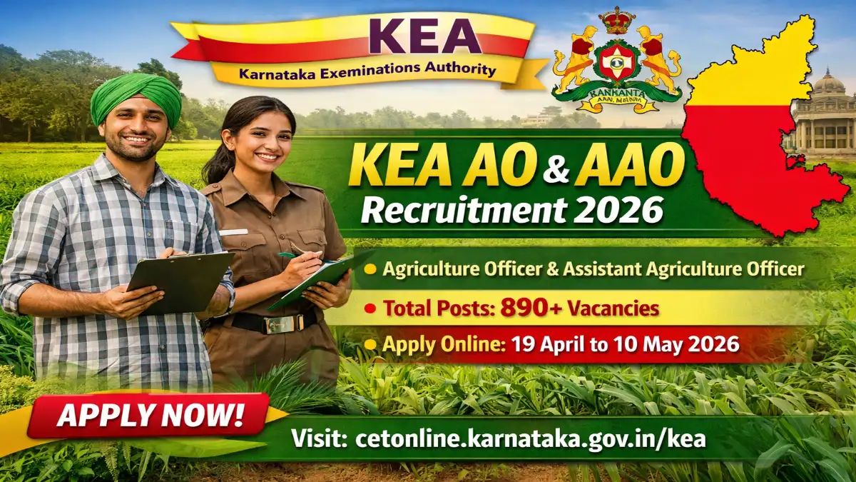 KEA AO AAO Recruitment 2026 Notification Out - Apply Online for 890 Agriculture Officer & Assistant Agriculture Officer Posts - jobcareer.co.in