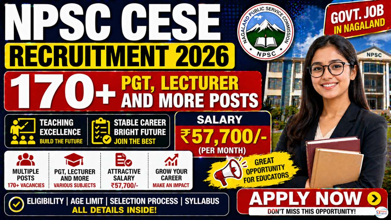 NPSC CESE Recruitment 2026 Notification Out - Apply Online for 178 PGT, Lecturer and More Posts - jobcareer.co.in