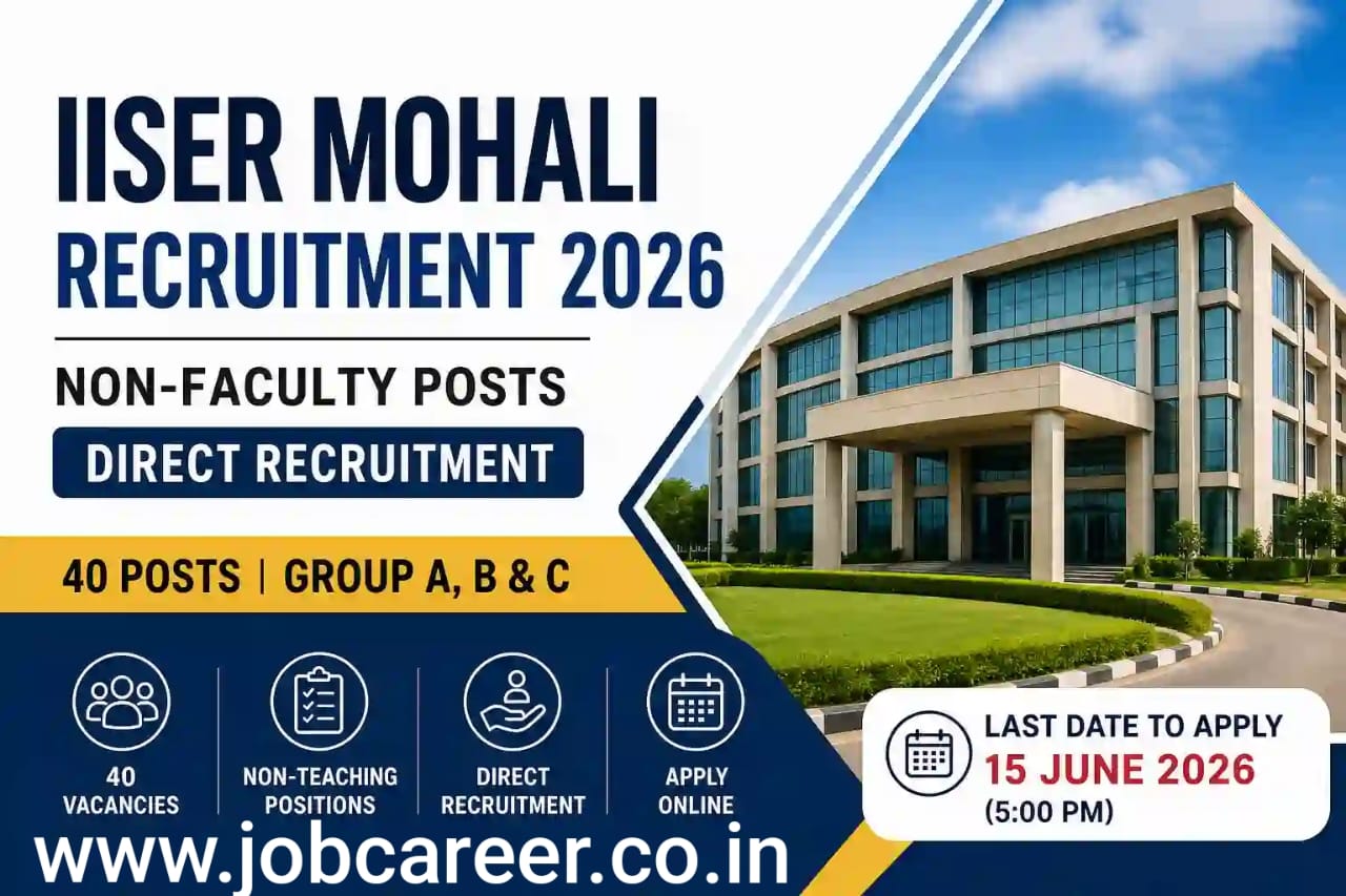 IISER Mohali Non Faculty Recruitment 2026 - Apply Online for 40 Attendant, Junior Engineer and More Posts - jobcareer.co.in