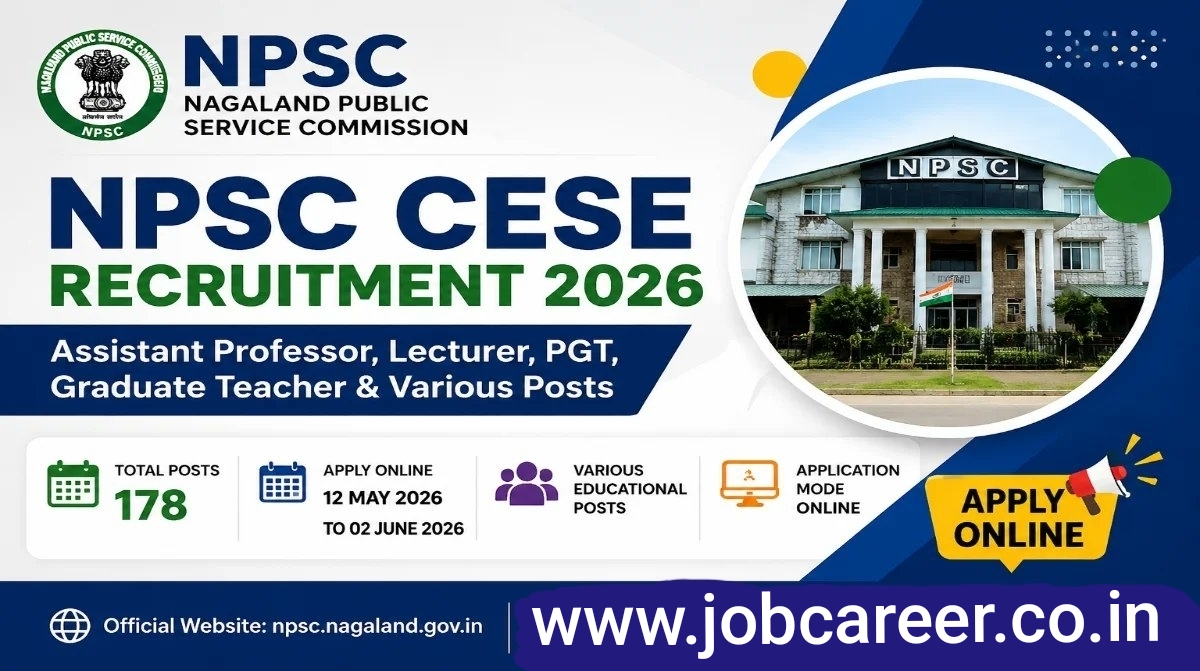 NPSC CESE Recruitment 2026 Notification Out - Apply Online for 178 PGT, Lecturer and More Posts - jobcareer.co.in
