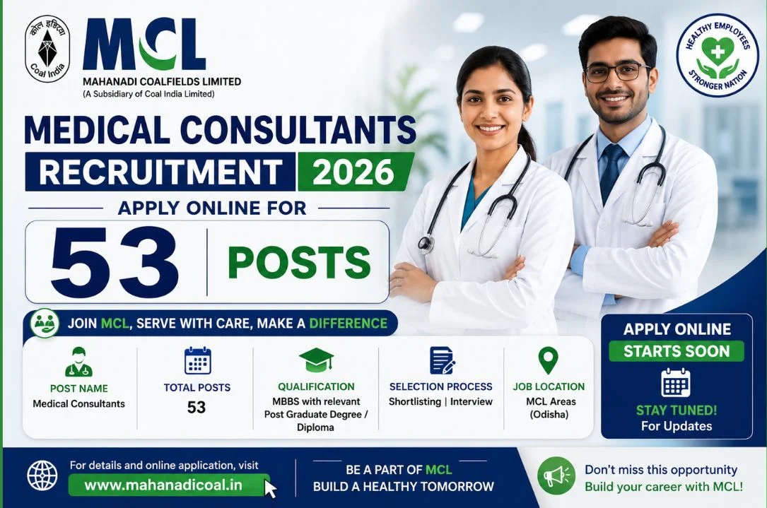 MCL Medical Consultants Recruitment 2026 - Apply Online for 53 Posts - jobcareer.co.in