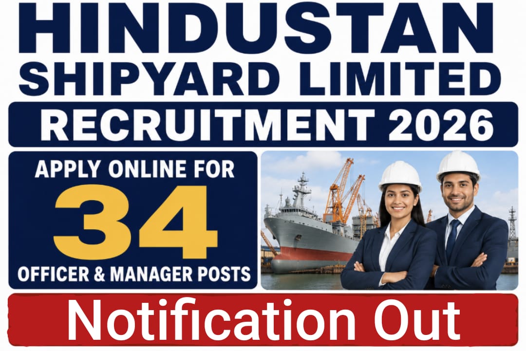 Hindustan Shipyard HSL Recruitment 2026 - Apply Online for 34 Manager, Dy Project Officer and More Posts - jobcareer.co.in