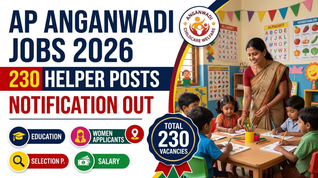 AP Anganwadi Recruitment 2026 - Apply Offline for 230 Anganwadi Worker & Helper Posts in Sri Satya Sai District - jobcareer.co.in