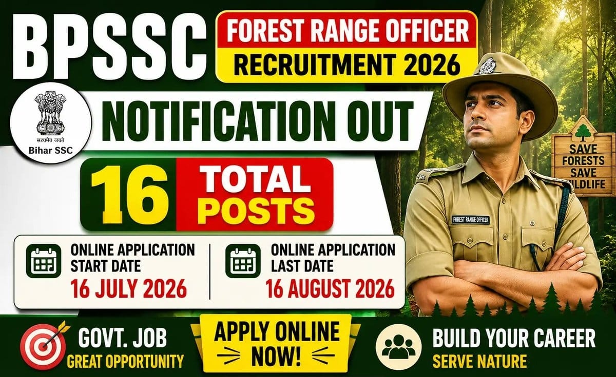 BPSSC Forest Range Officer Recruitment 2026 - Apply Online for 16 Posts - jobcareer.co.in