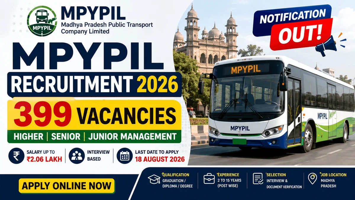 MPYPIL Recruitment 2026 - Apply Online for 399 Junior, Senior & Higher Management Posts - jobcareer.co.in